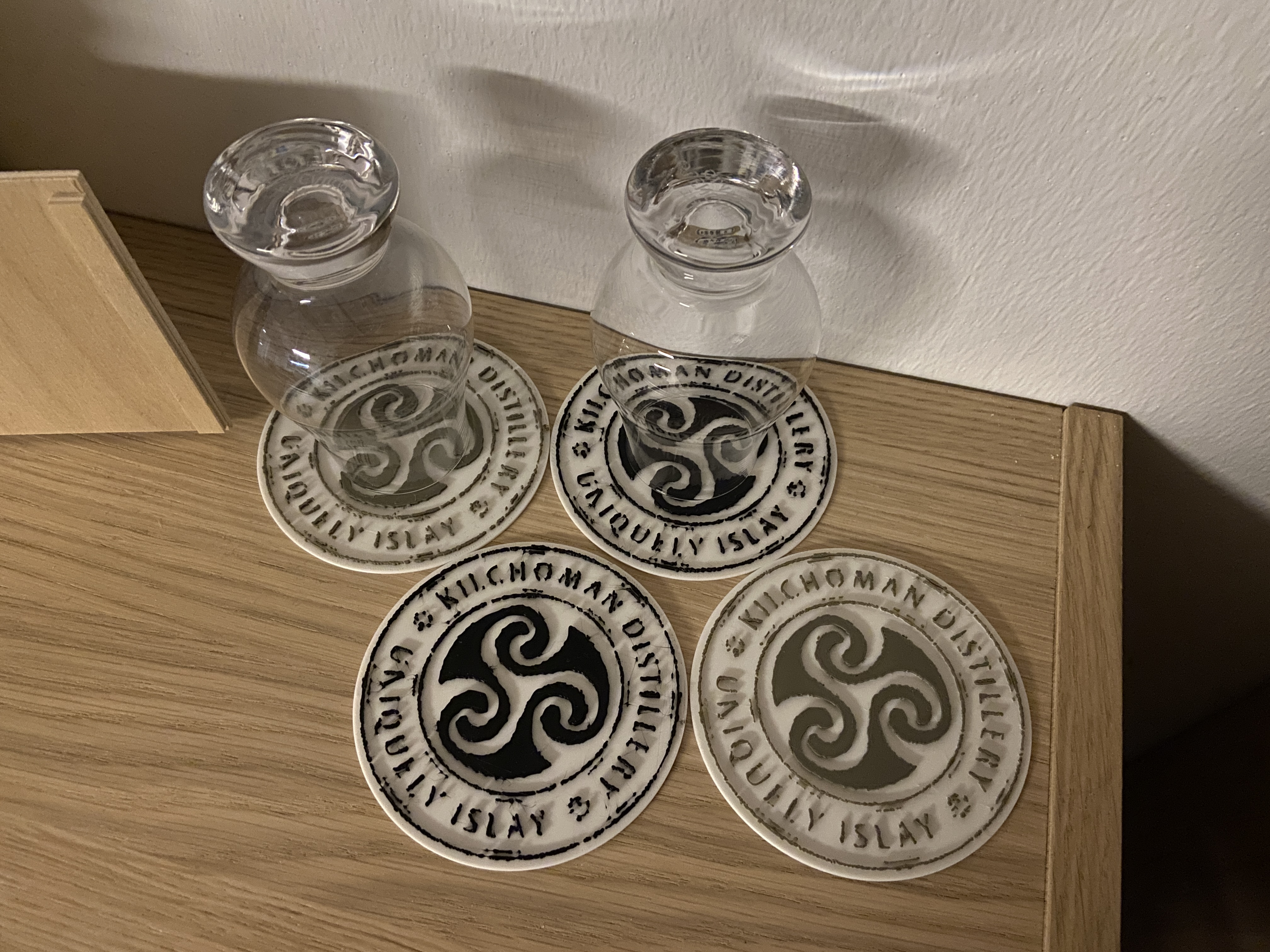 Untersetzer mit Kilchoman Logo - Coaster with Kilchoman Logo