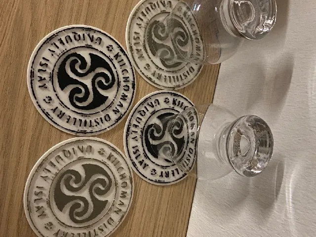 Untersetzer mit Kilchoman Logo - Coaster with Kilchoman Logo