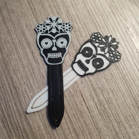 Halloween Skull Bookmark