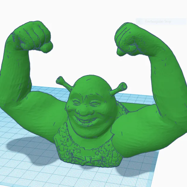 Stronk Shrek Door Stop by EJ, Download free STL model