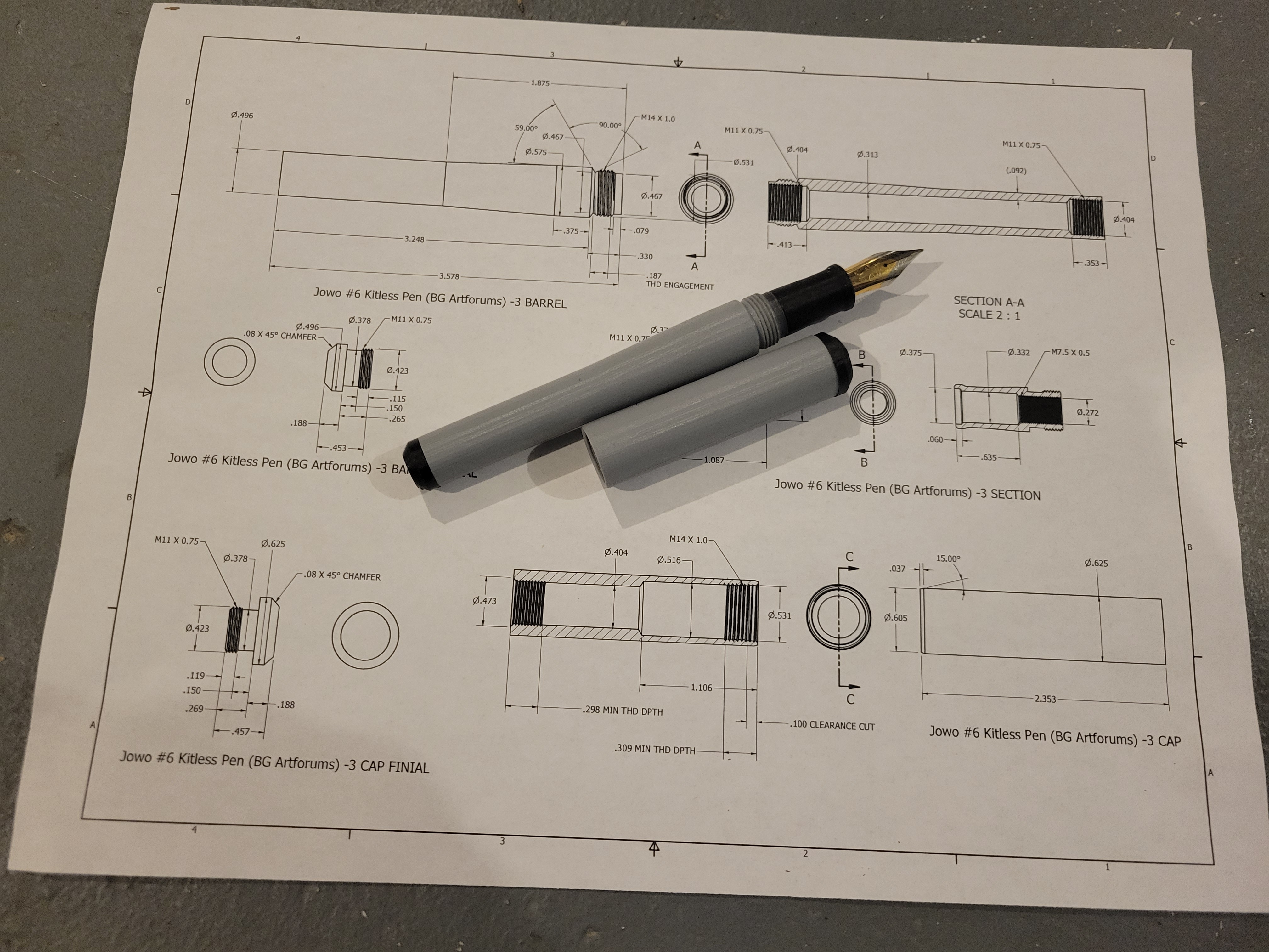 Kitless Turned pen - FPR #6