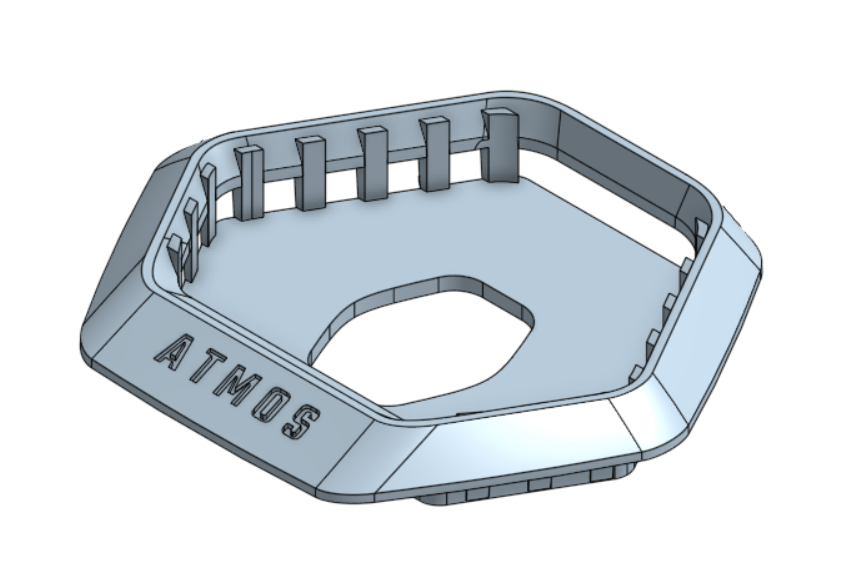 Coolermaster Atmos Plain Badge STEP files