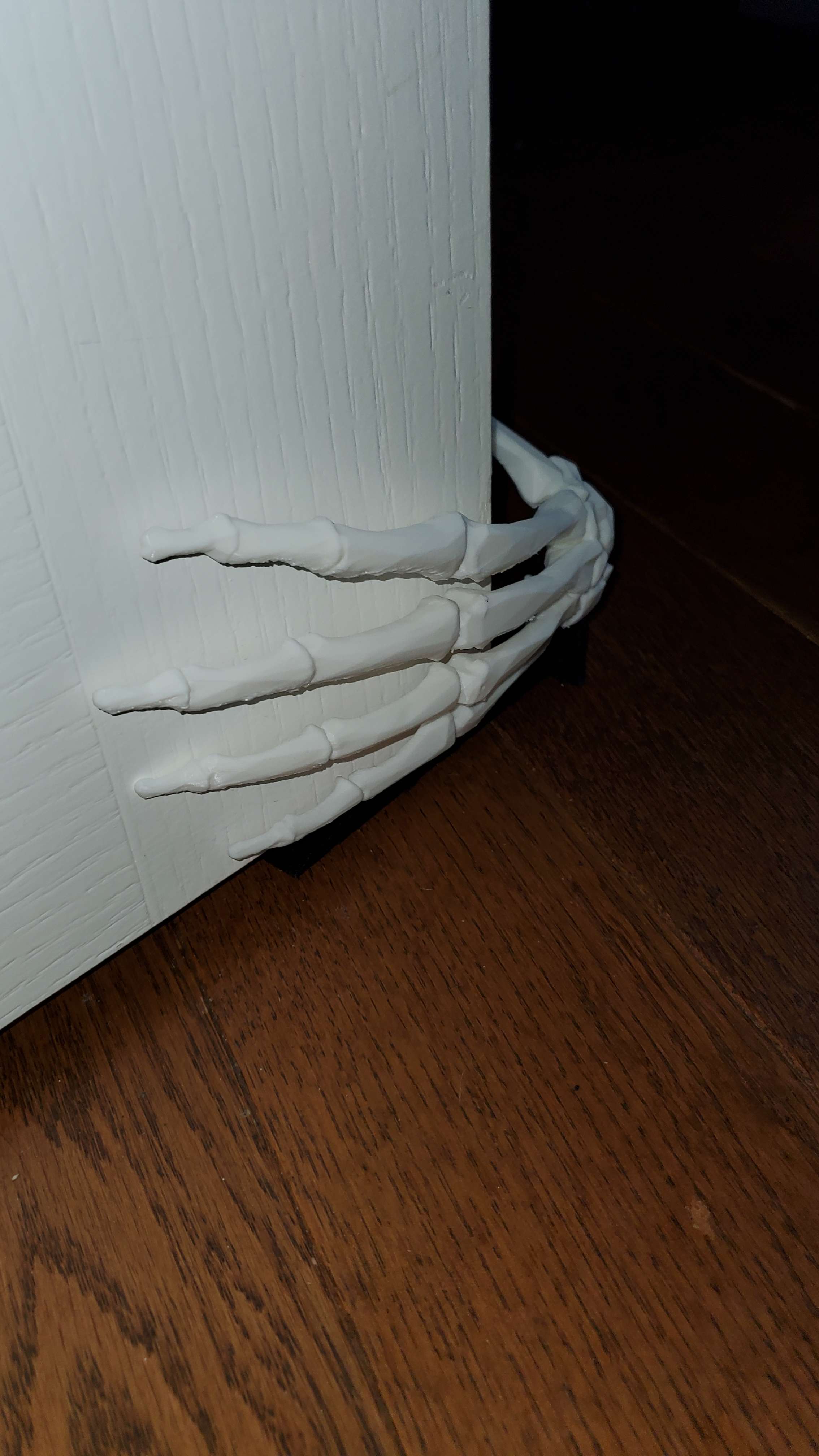 Door stopper skeleton hand for halloween
