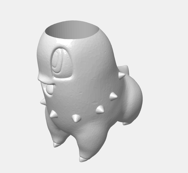 Chikorita planter (with/without drain hole) / Macetero Chikorita (con/sin agujero de drenaje)