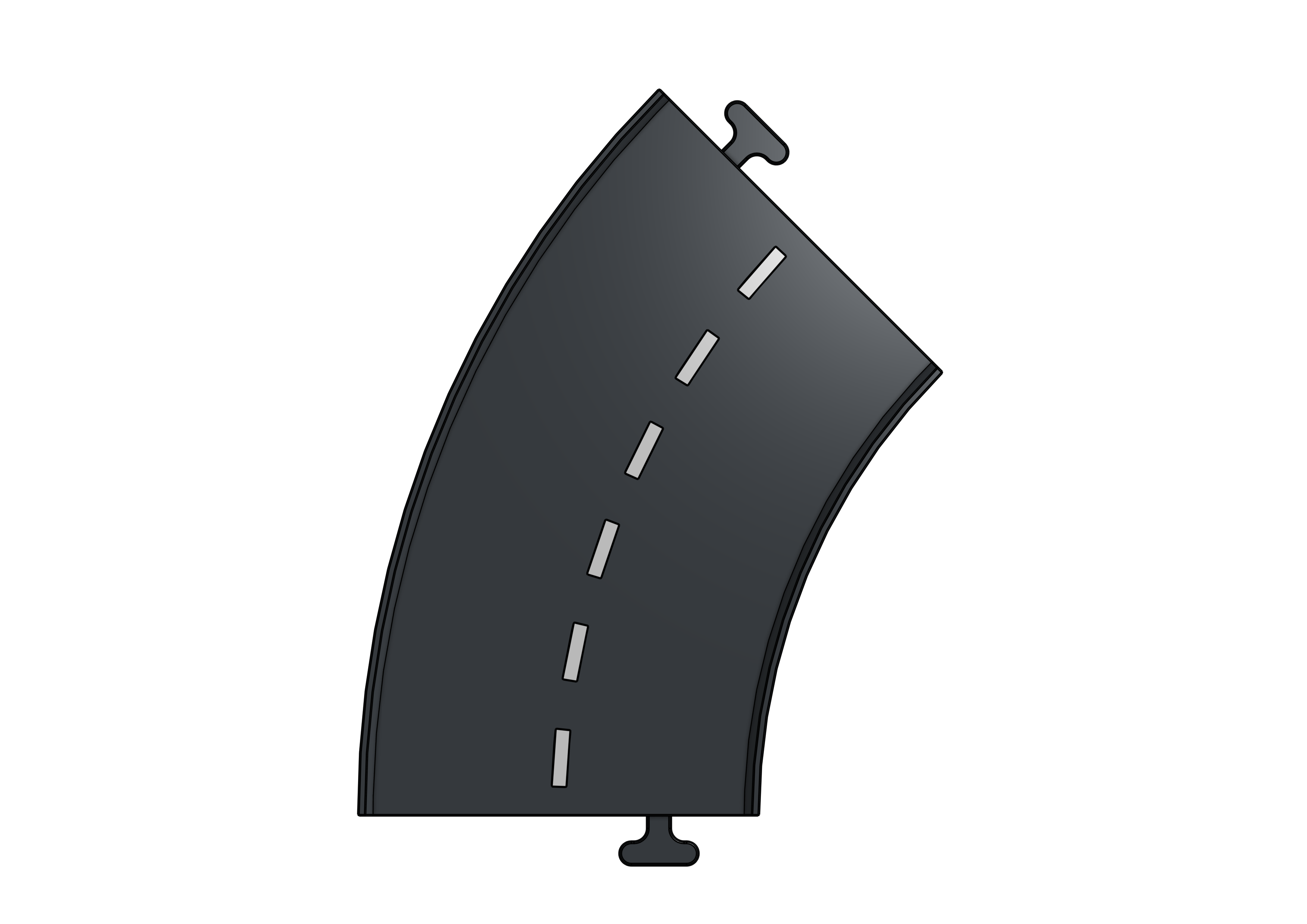 City Streets - Medium Curve Road - B2DL