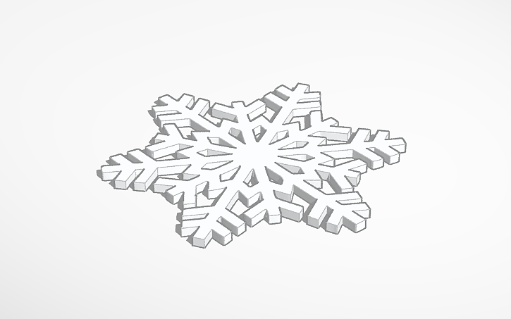 Miniatura 2 do modelo 3D Snowflake Ornament