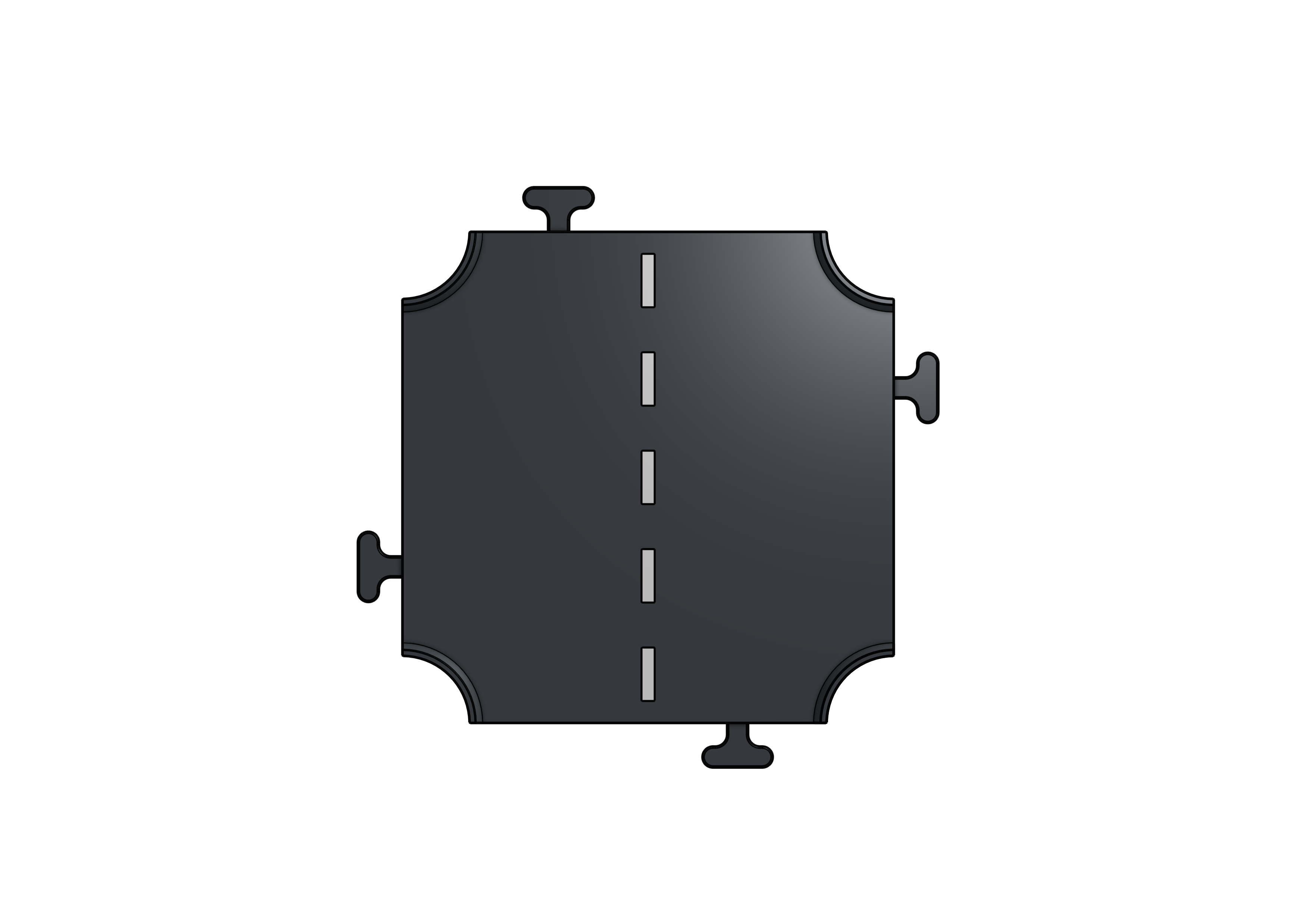 City Streets - Small X Crossroad - C1DL