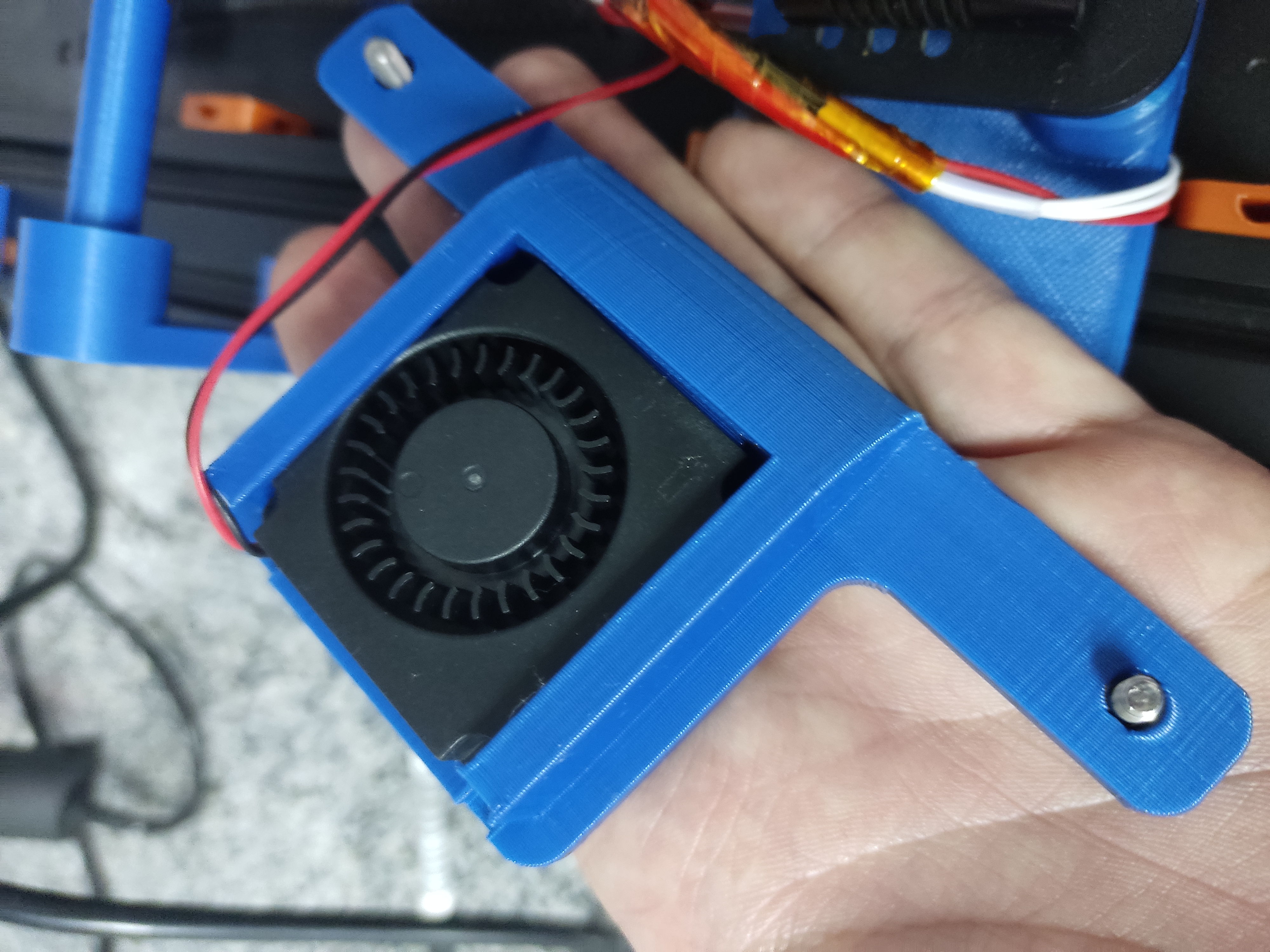 Cooling fan plate 2.0 for Recreator 3D 3D model thumbnail
