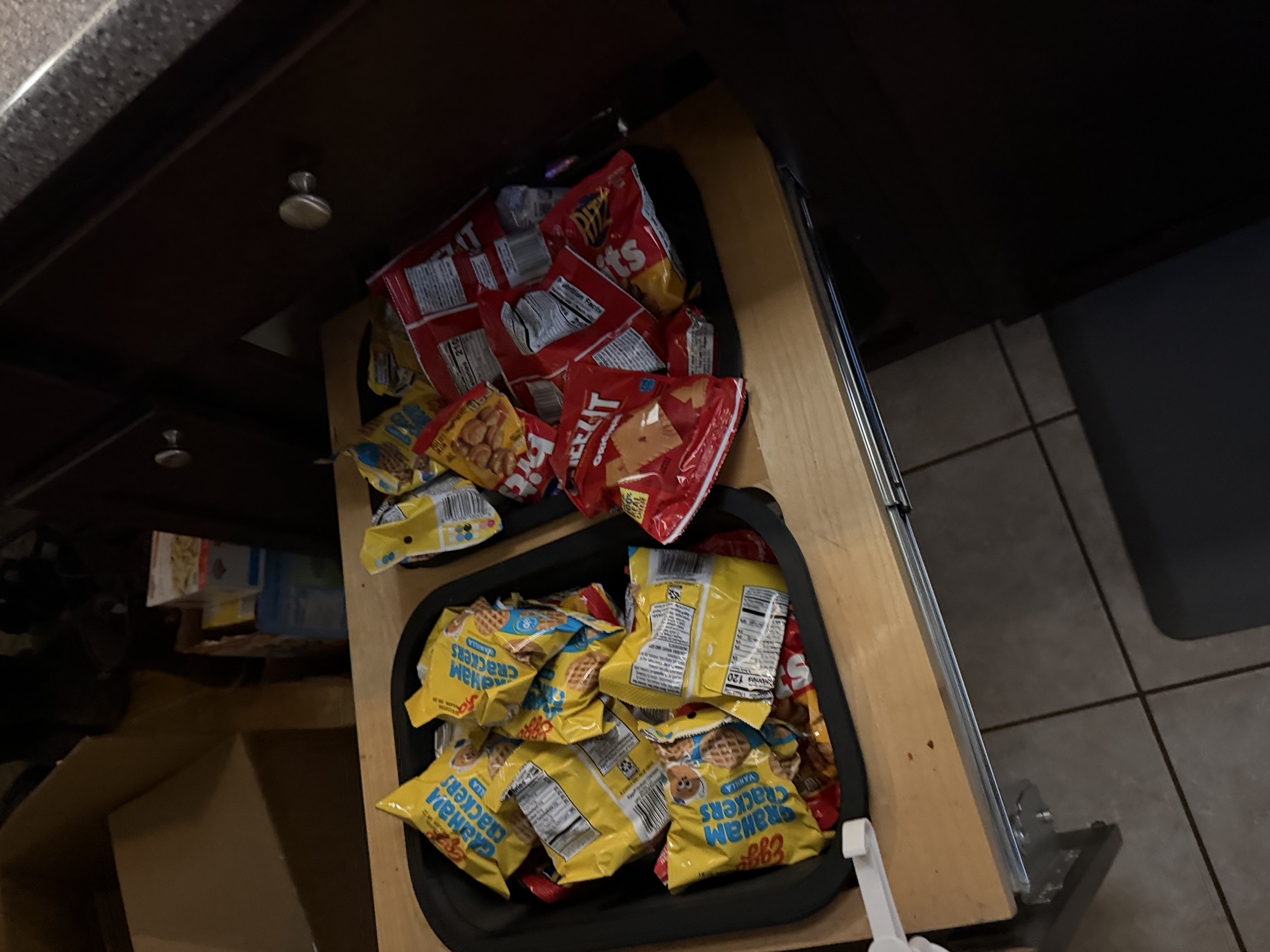 Sliding Cabinet Trash/Storage Bin