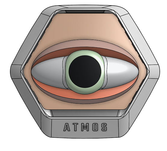 Eye shaped Masterliquid CAP/COVER