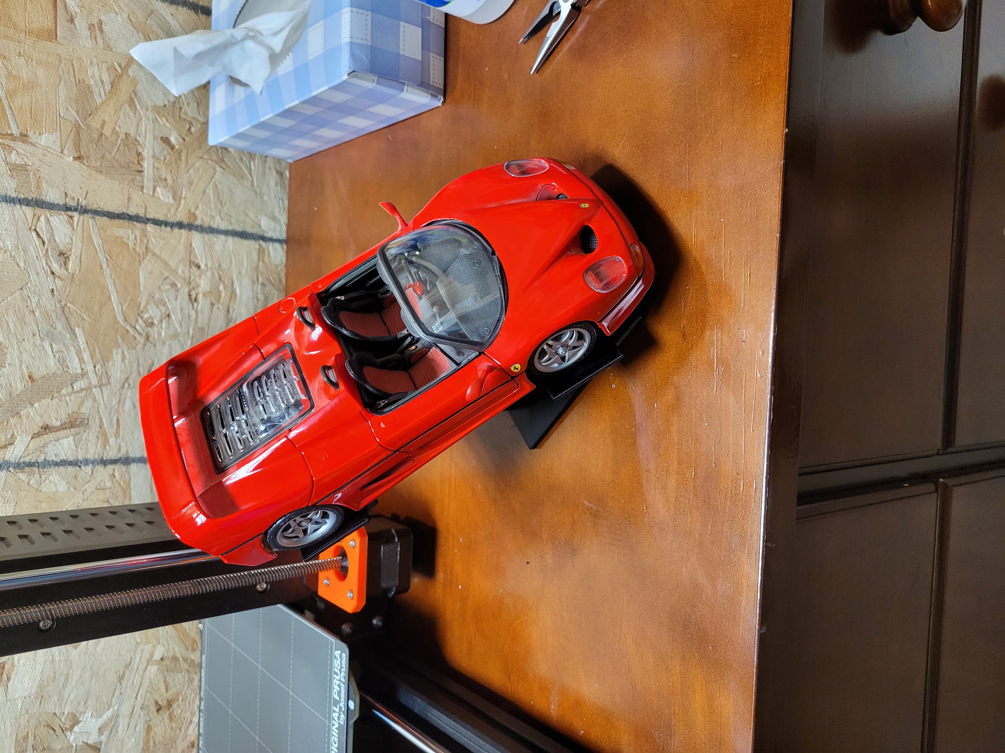 High angle single 1/18 model car display stand