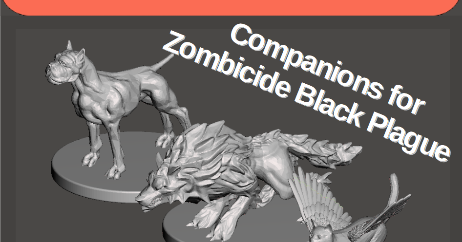 Companions For Zombicide Black Plague Por Udo s 3D World Descargar 