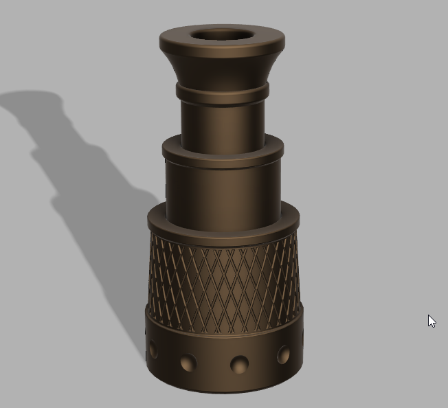 Collapsible Print-in-place Toy Pirate Spyglass