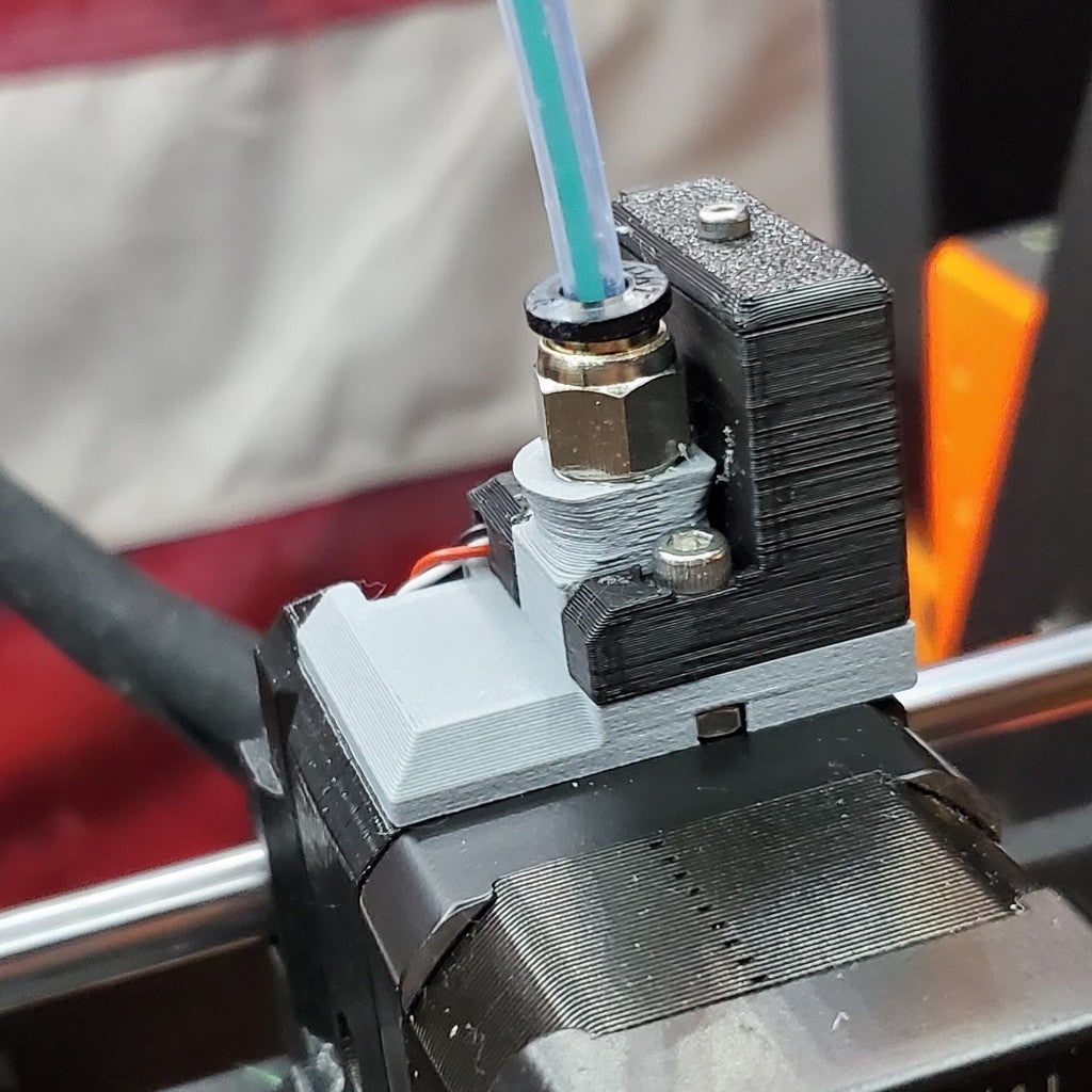 Threaded Prusa Filament Sensor Cover with for PC4-M10 PTFE Tube Connector