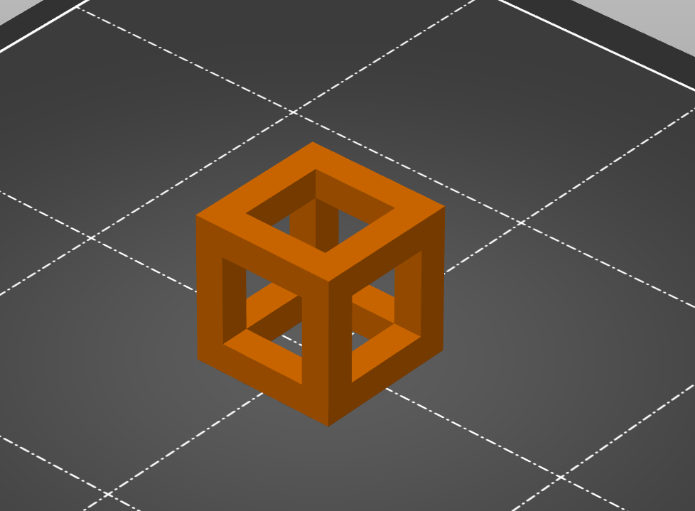 Test cube w/overhangs