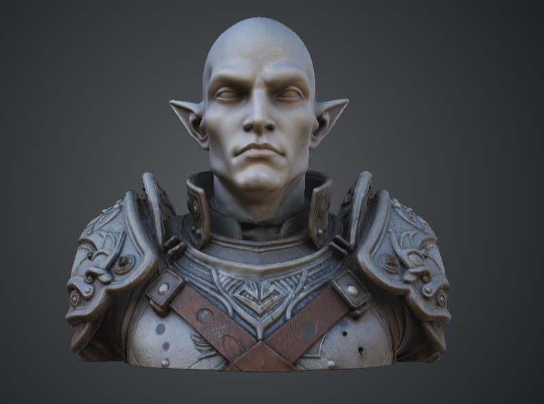 Elven Warrior Bust