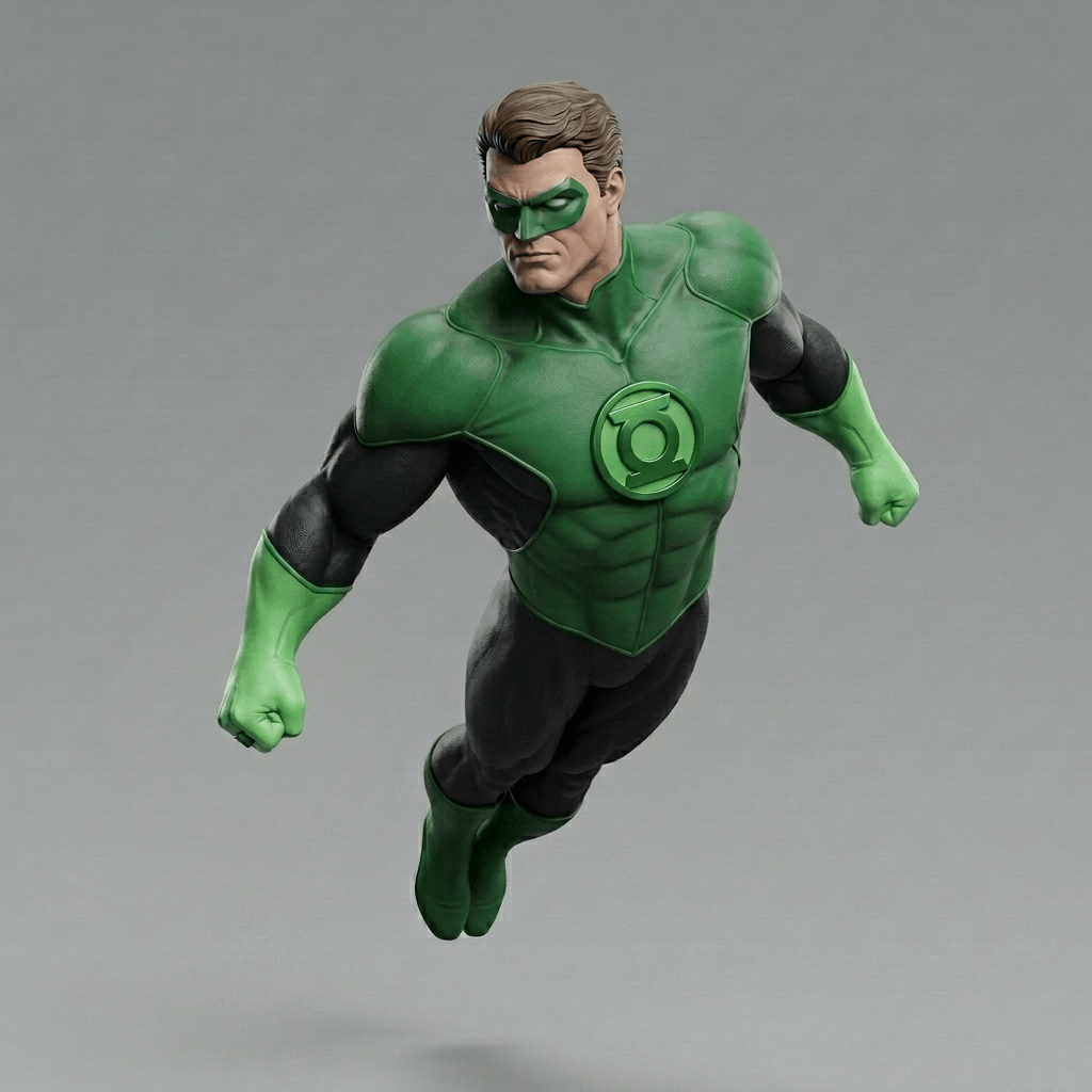 Superheroes - Green Lantern Soaring (Comics)