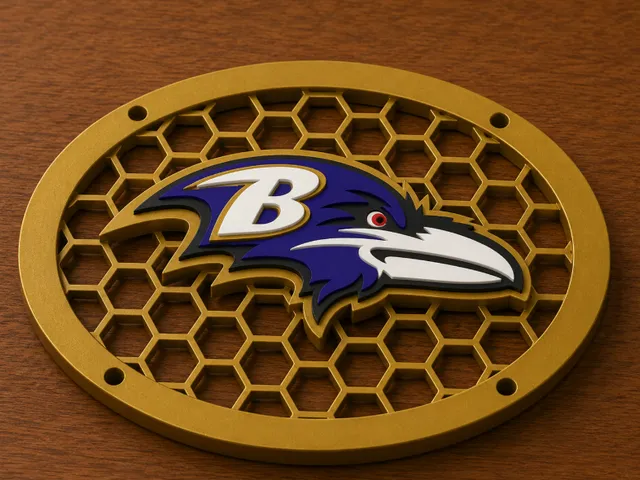 Baltimore Ravens 6x9 Speaker Grill Cover
