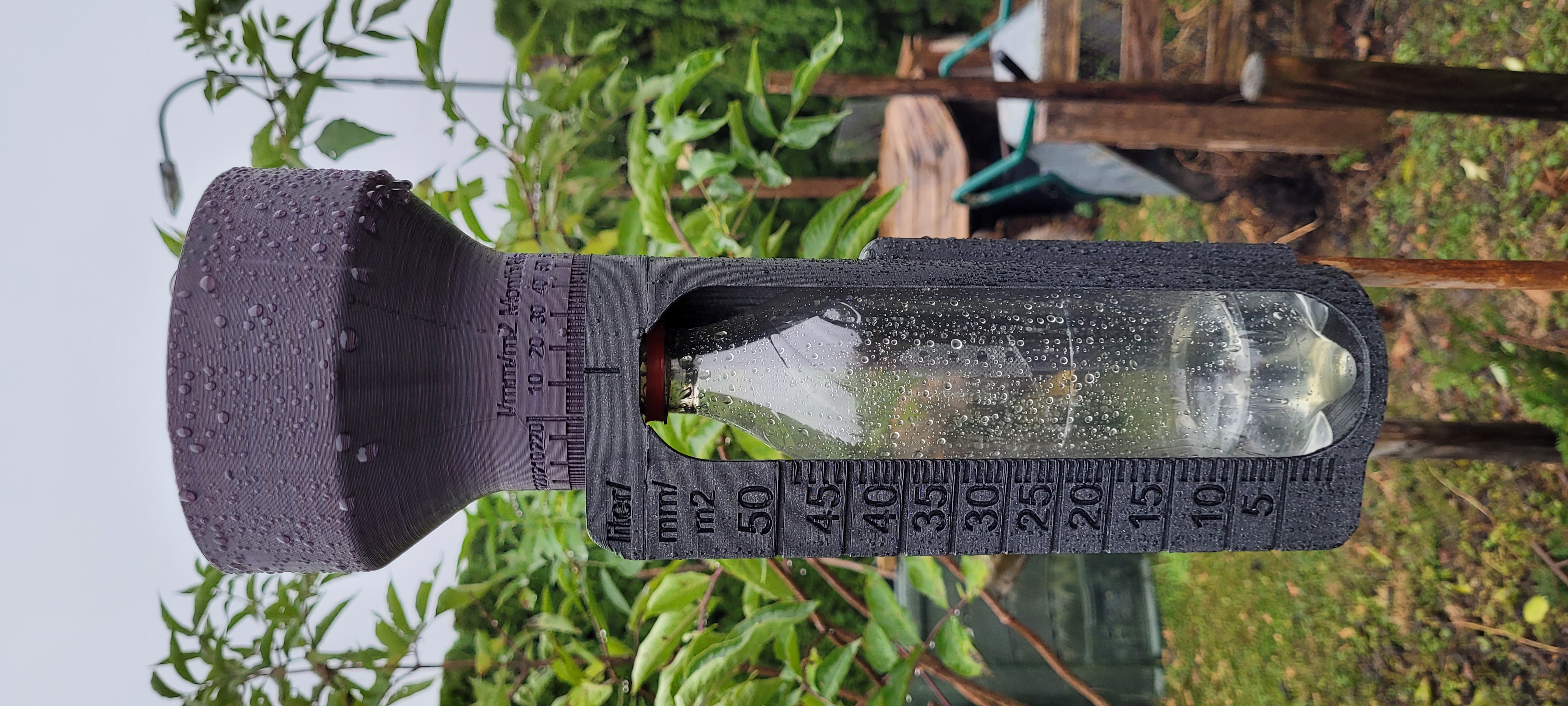 PET Bottle Rain Gauge/Regenmesser
