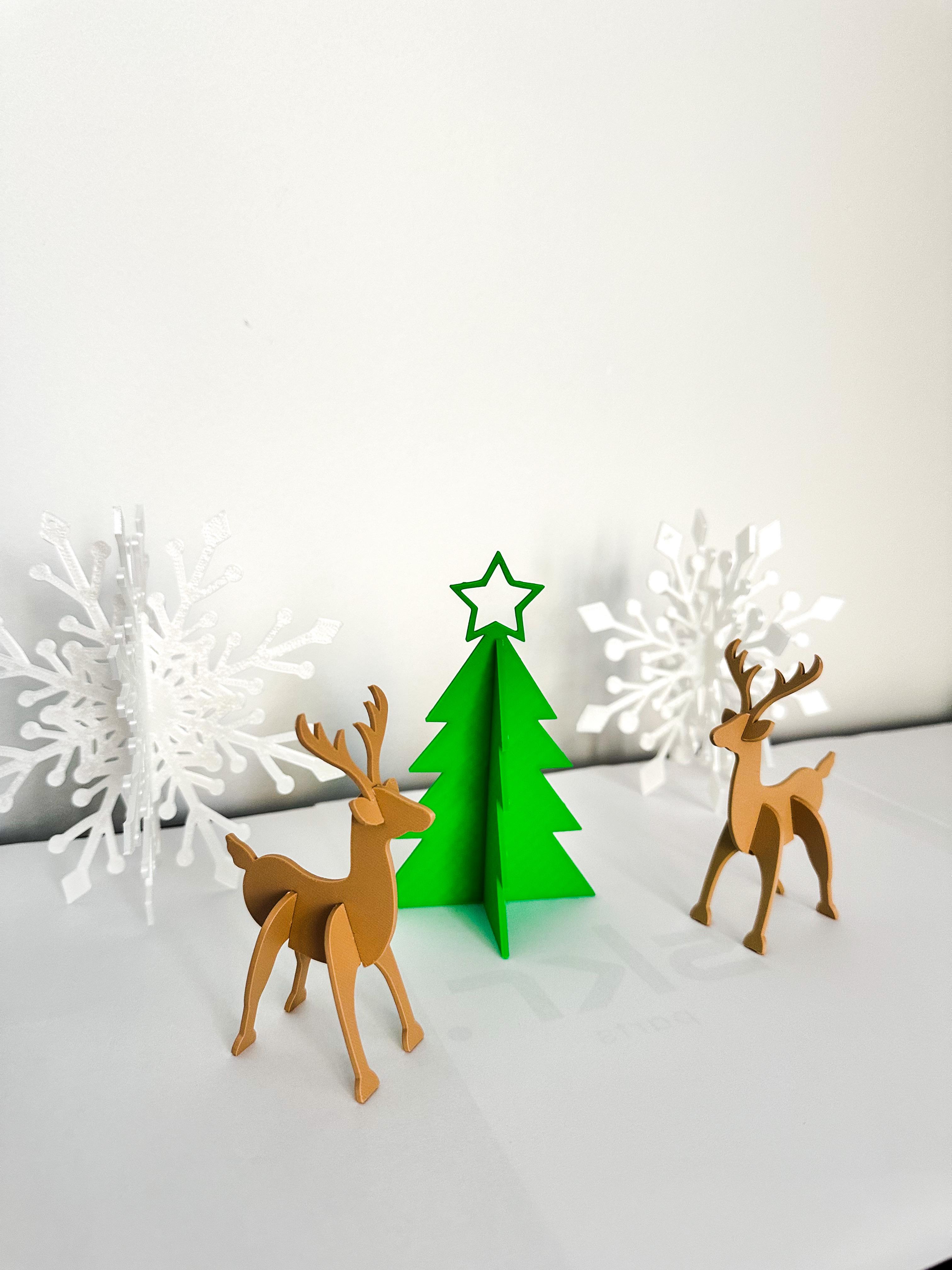 REINDEER CHRISTMAS CARD
