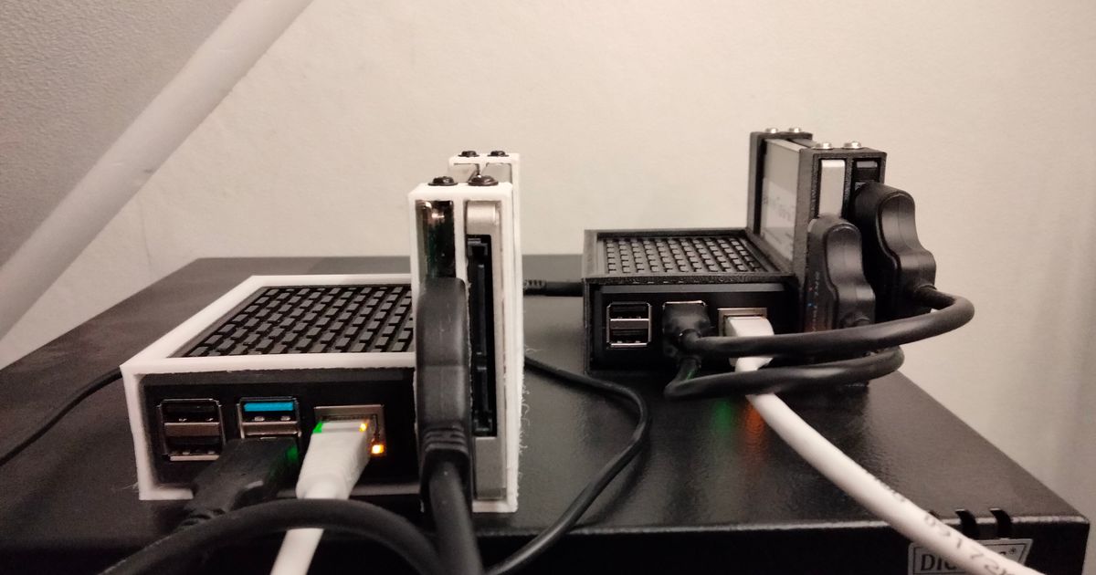 Raspberry Pi 4 SSD Case for 1, 2 & 4 SSD Slots by Nico | Download free ...