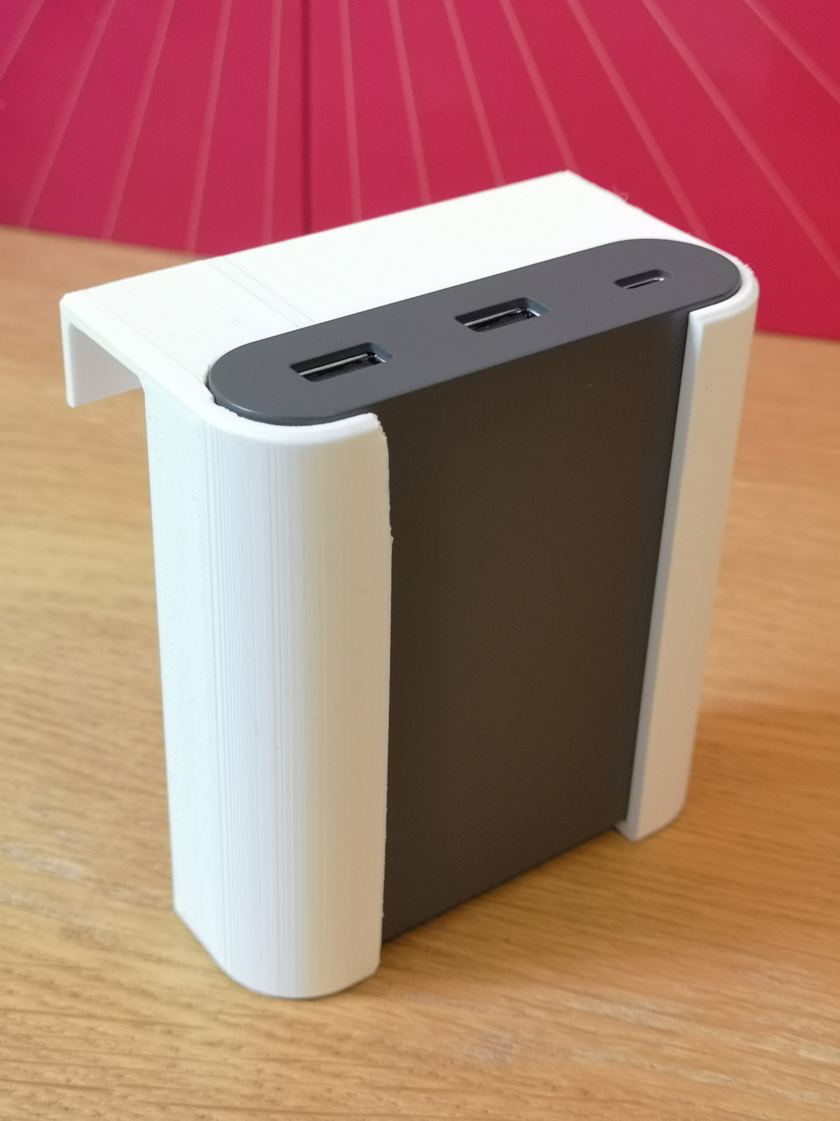 Askstorm charger mount for Hemnes Bed