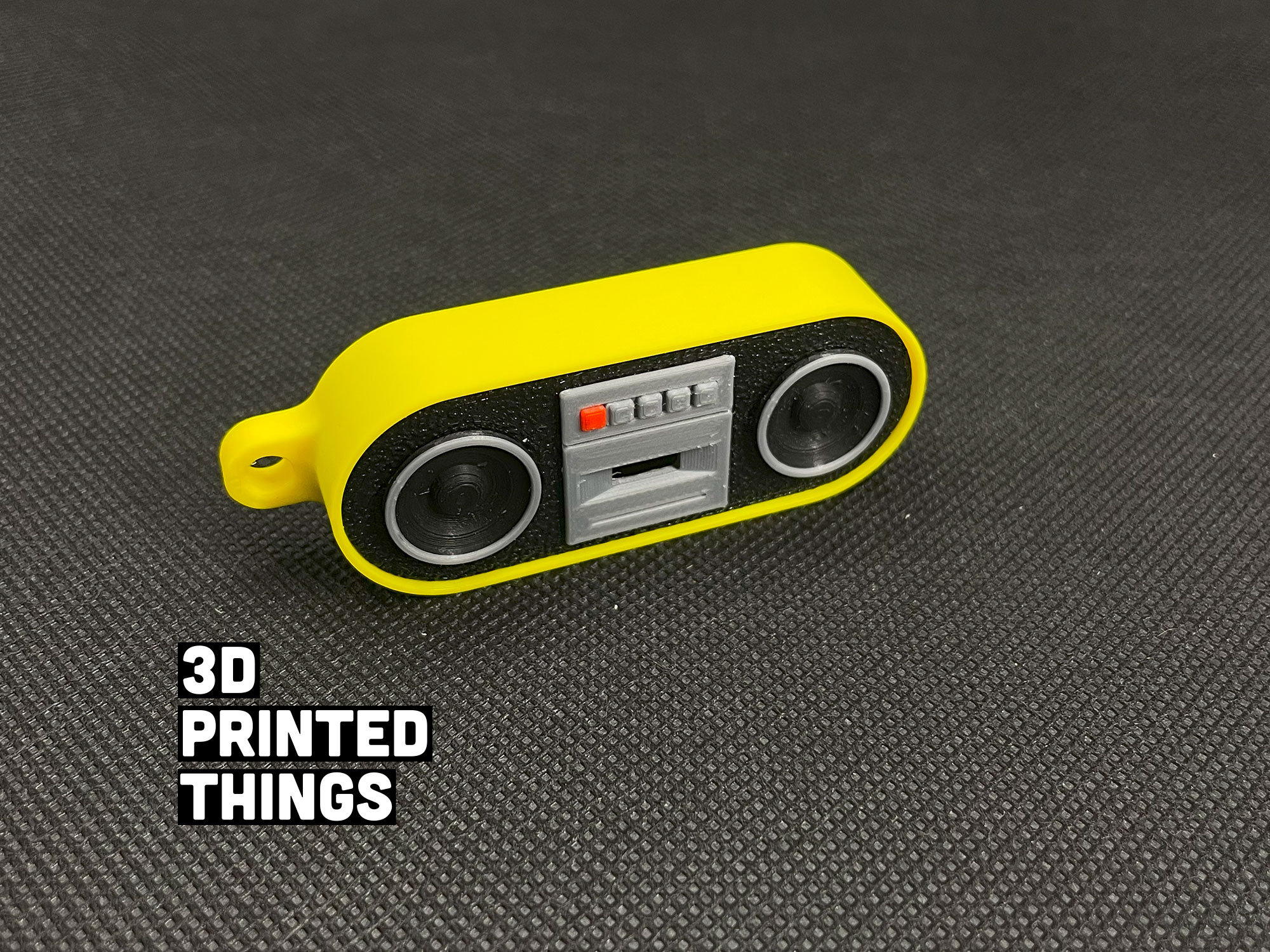 Cassette Player Keychain by 3D Printed Things Download free STL model