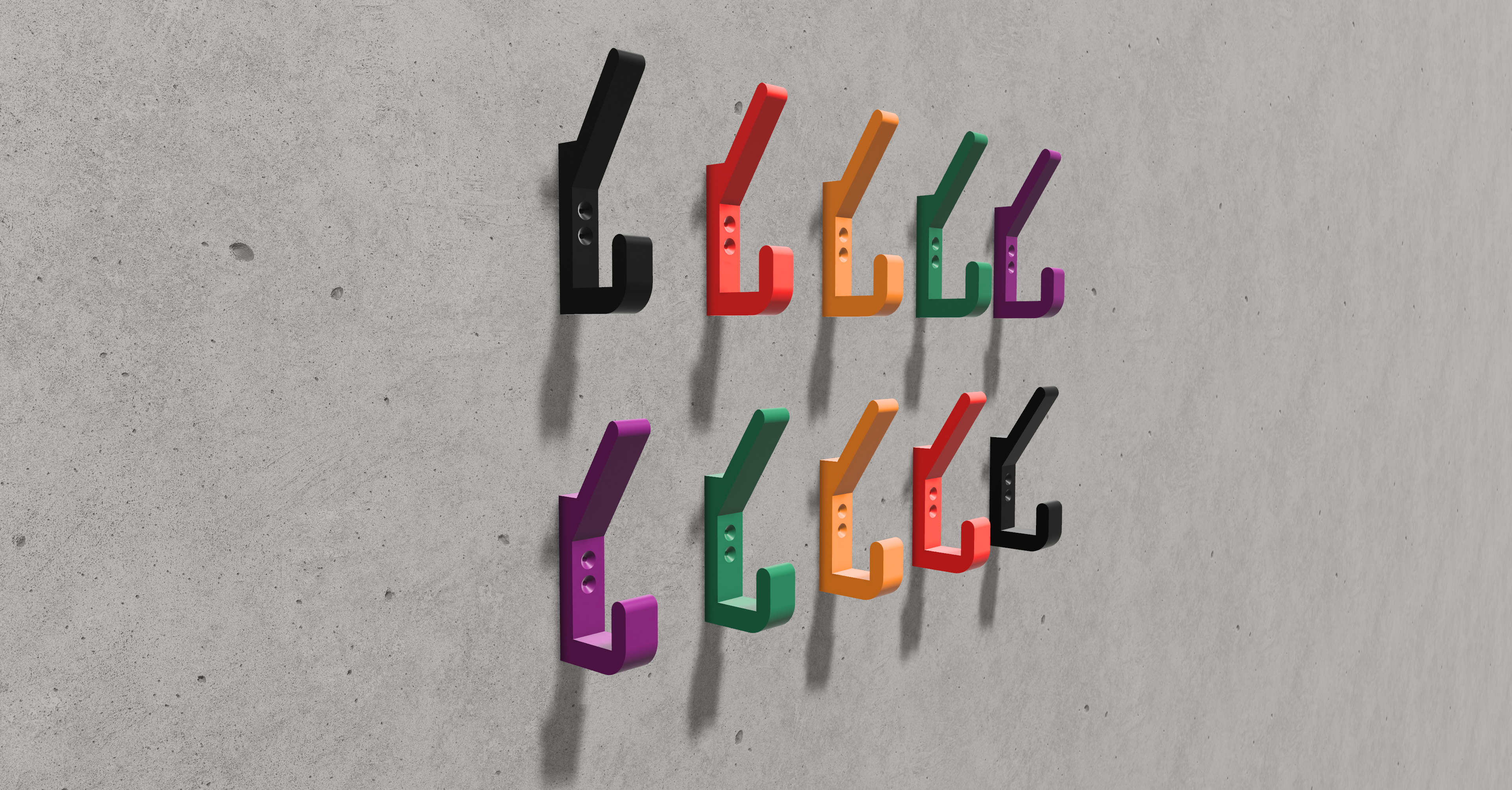Wall mounted Coat & Cap Hook
