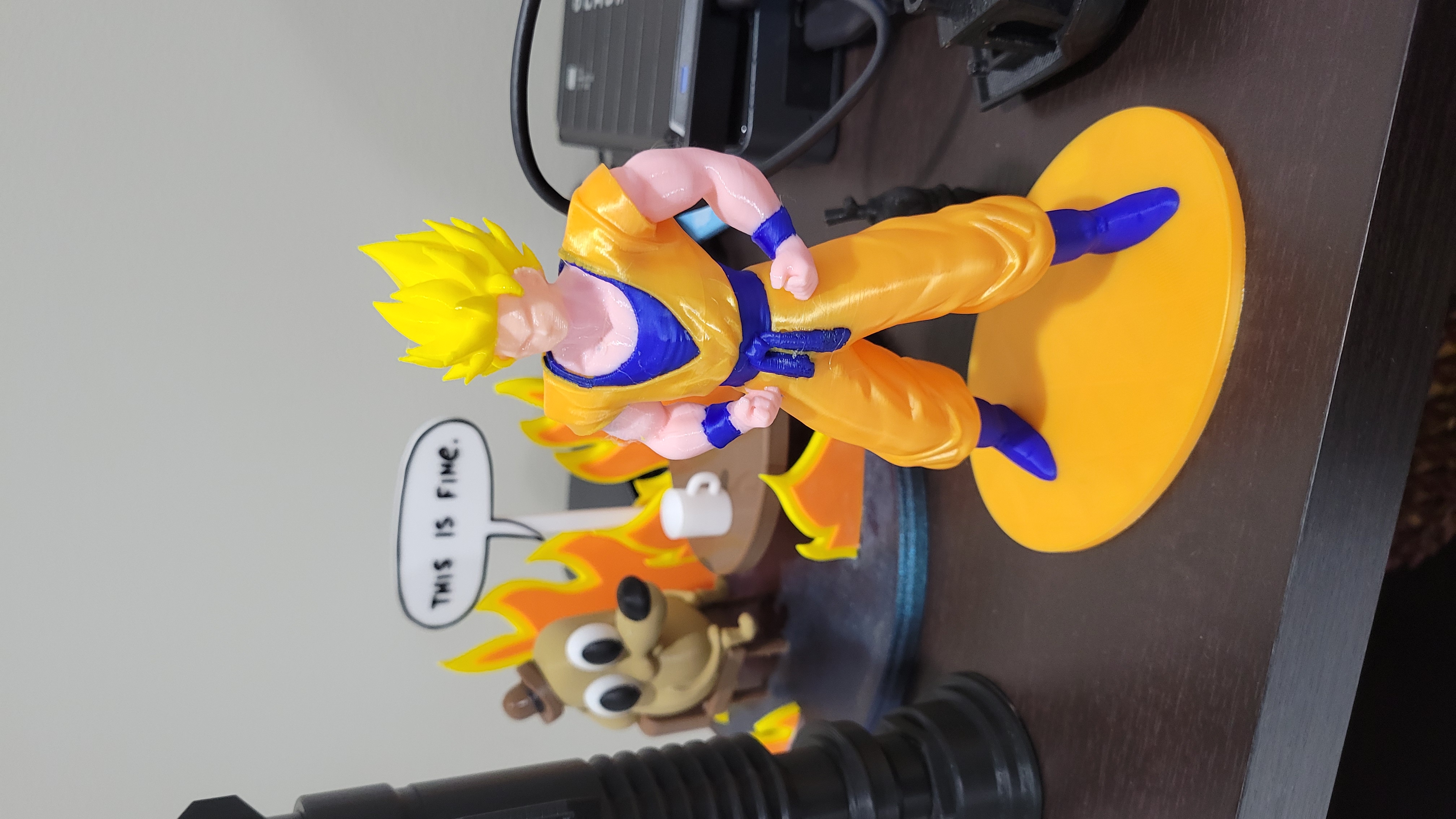 Dragonball Goku Support Free Multicolor MMU
