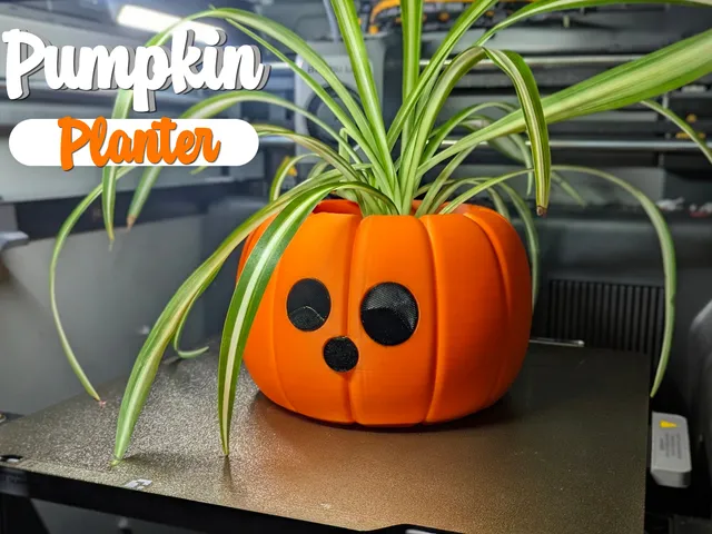Spooky Pumpkin Planter