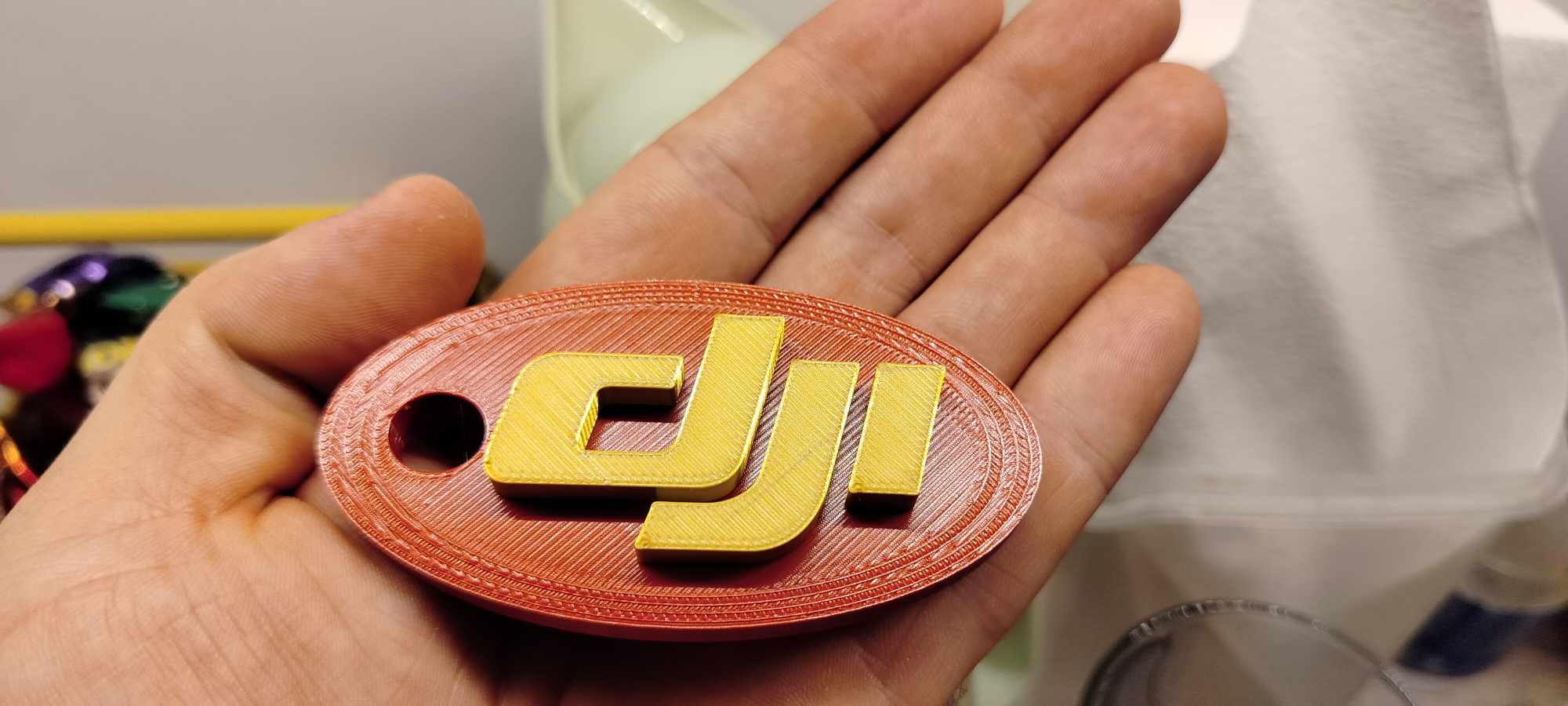 DJI logo keychain