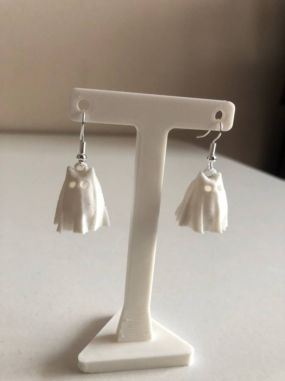 Earrings tiny Cat Ghost