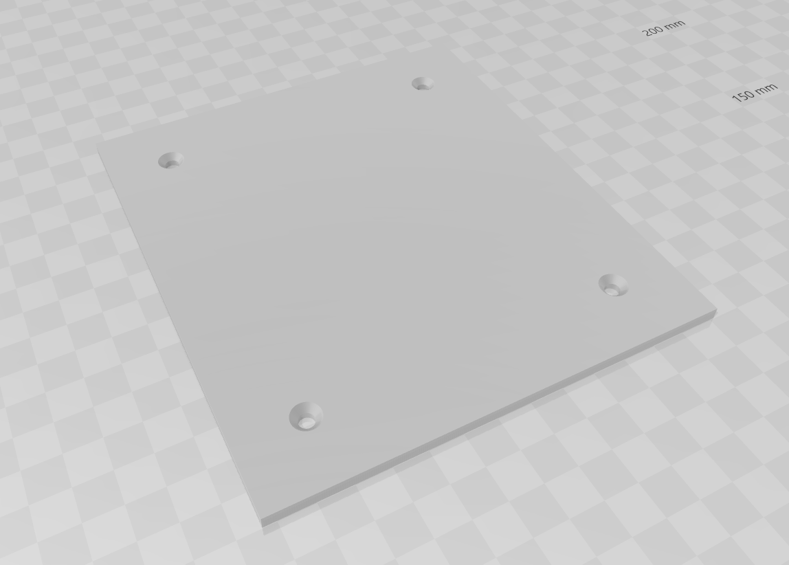 The 100 Bed Mounting Template for custom heater bed builds