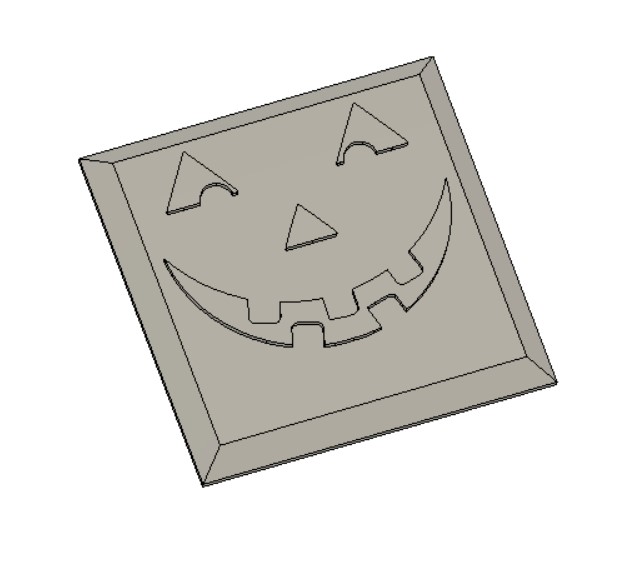 Pumpkin Smile Embosser Plate