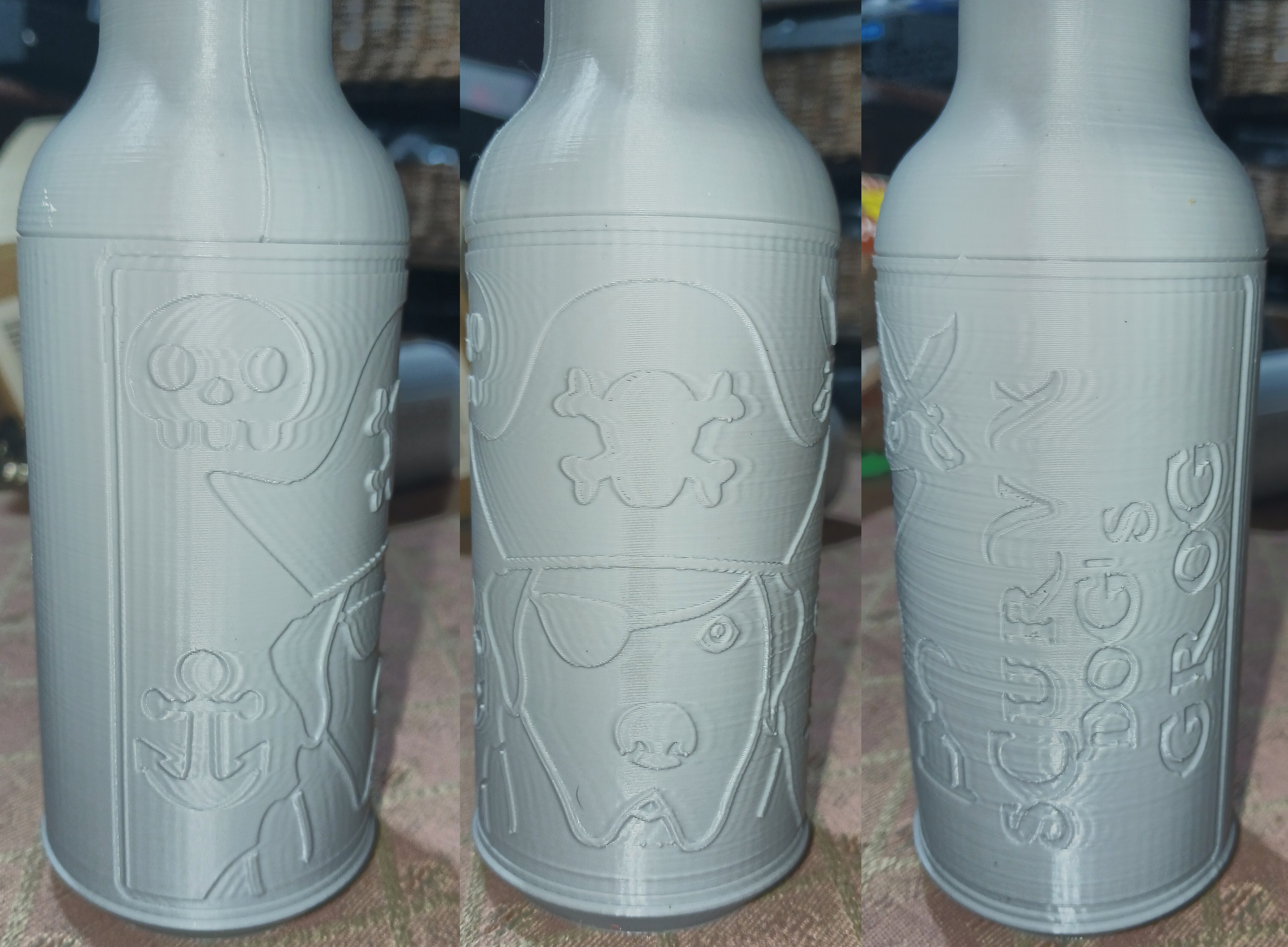 Scurvy Dog's Grog - Pirate Grog Bottle Piggy Bank And Stash Can - No Support