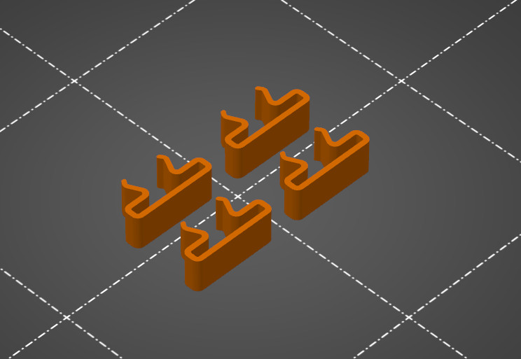 Miniatura 2 do modelo 3D PRUSA Mini(+) LCD Cable Clip