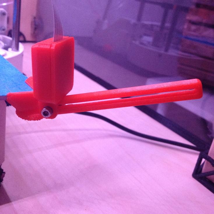 Adjustable pole for RaspiCam on Y buildplate Dagoma by Z122 | Download ...