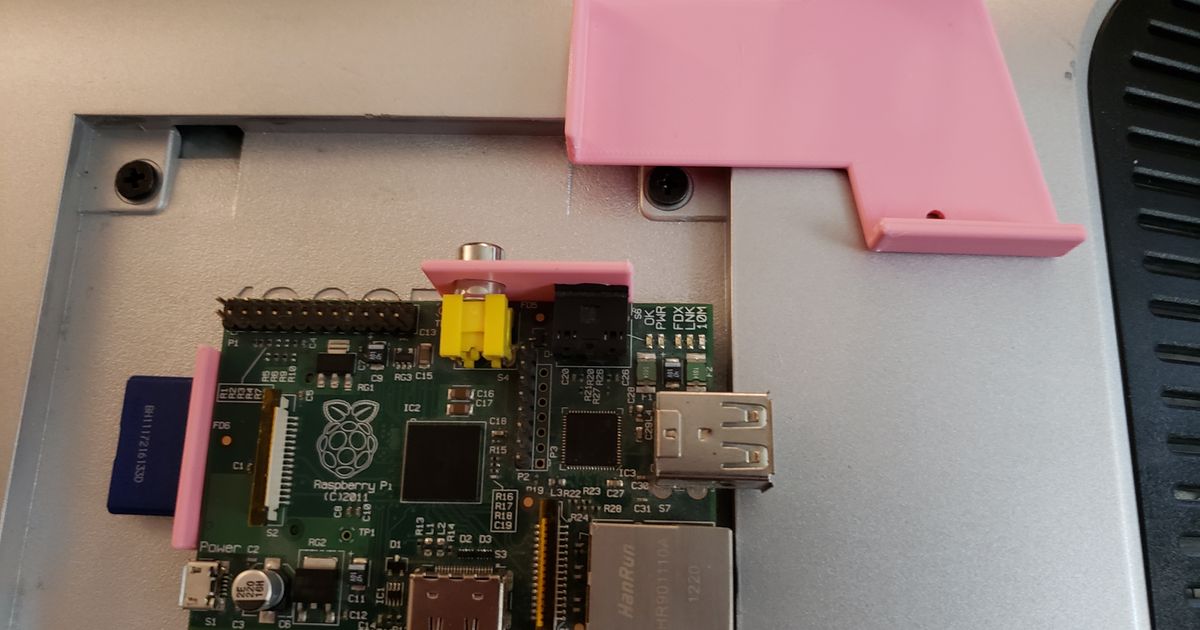 Raspberry PI 1 Model B Mounting Plate by Openscaddad | Download free ...