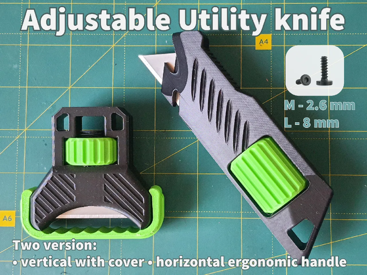Adjustable utility knife by Konstantin Radchenko | Download free