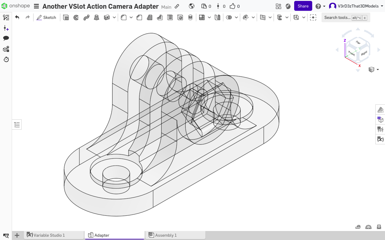 Another VSlot Action Camera Adapter