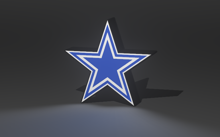 Dallas Cowboys Blue Star Logo Lightbox