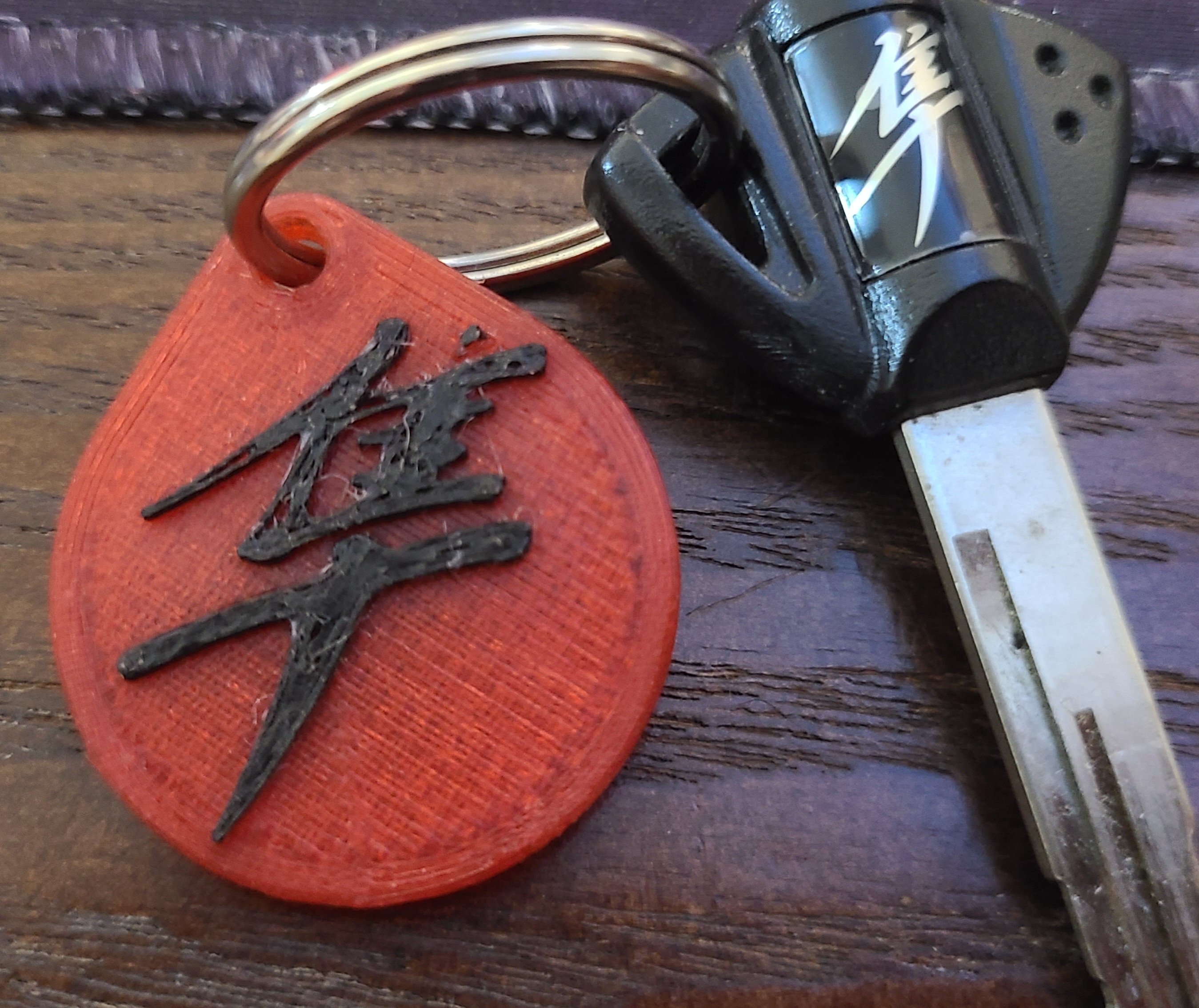 Hayabusa Motorcycle Keychain Tag by Cassine Weaver Download free STL model