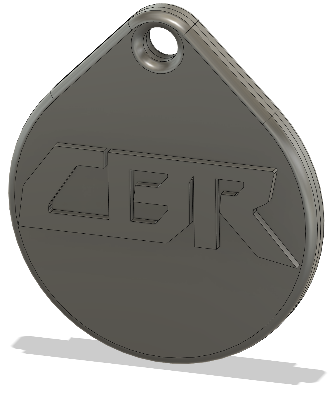 Honda CBR Motorcycle Keychain Tag by Cassine Weaver Download free STL model