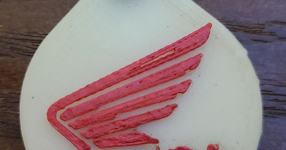 Honda CBR Motorcycle Keychain Tag by Cassine Weaver Download free STL