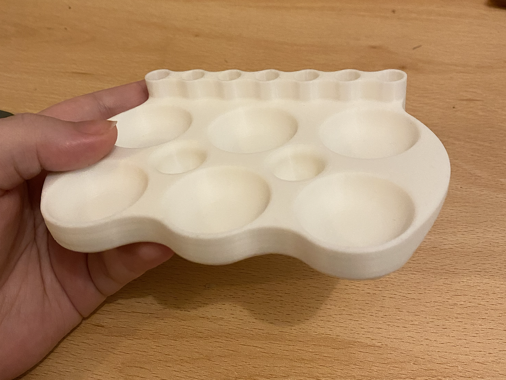 Ergonomic Palette & Brush Holder