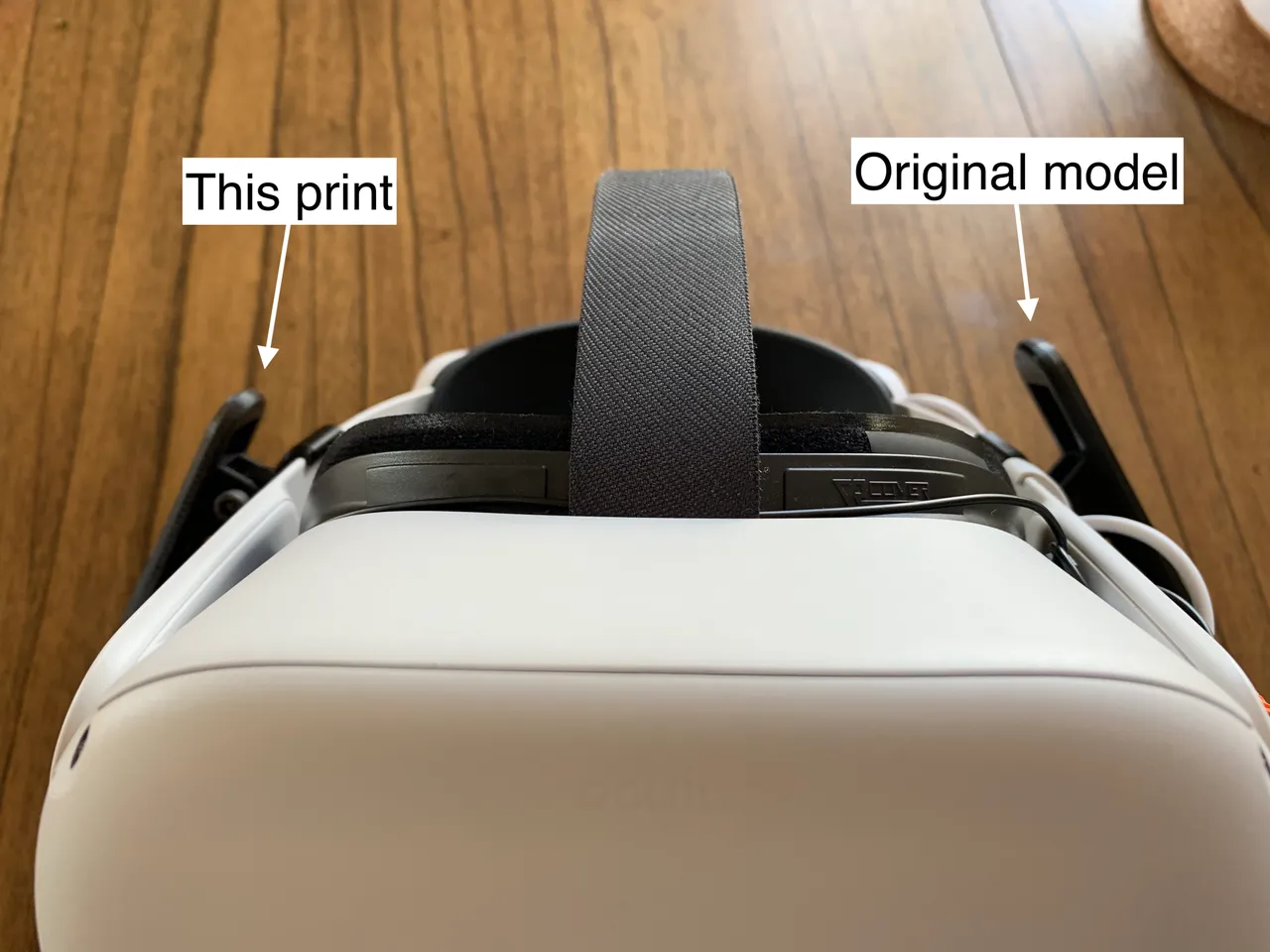 Sturdy Meta Quest 3 and Quest 2 Headphone Mount by Michaël Fortin