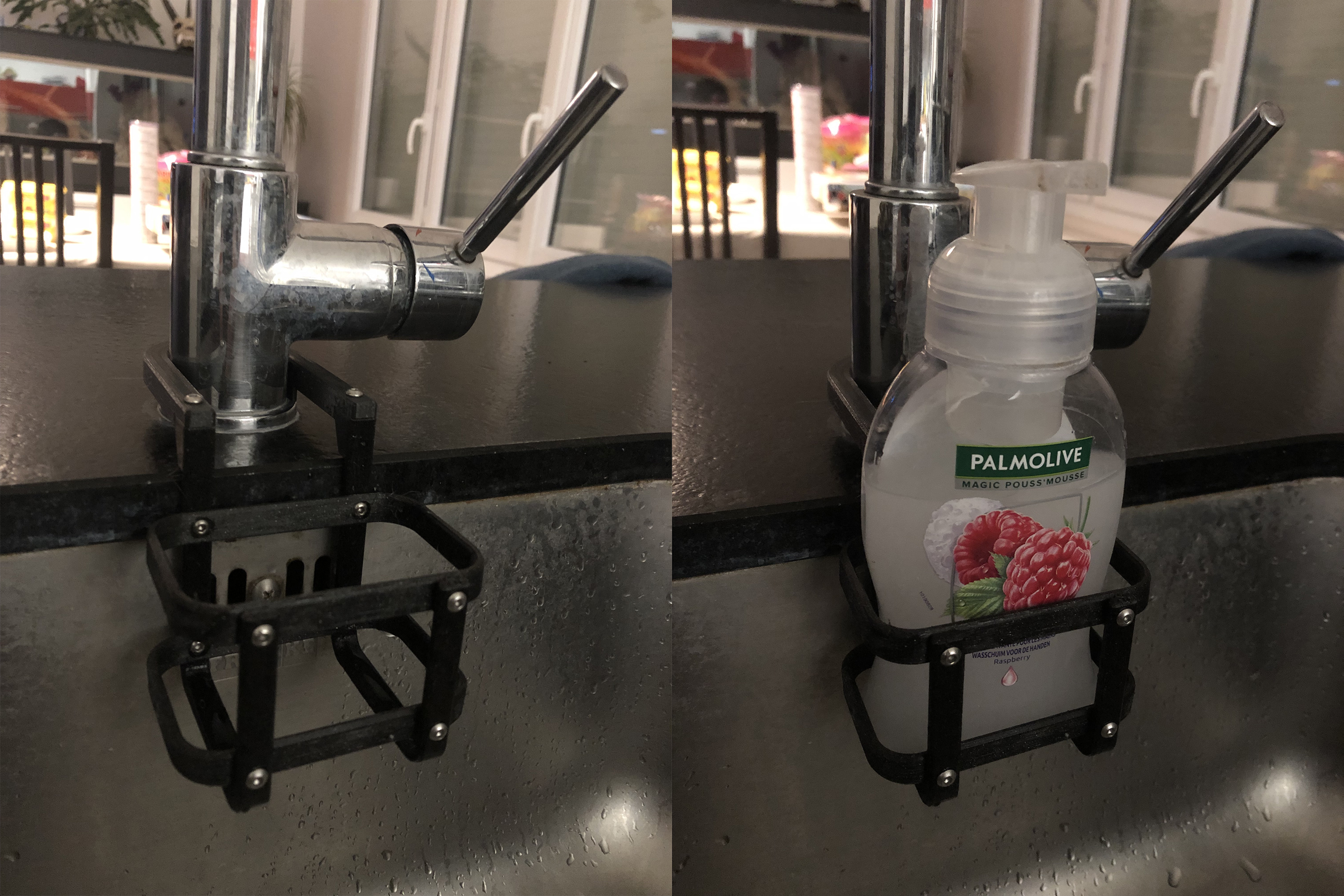 Liquid soap holder