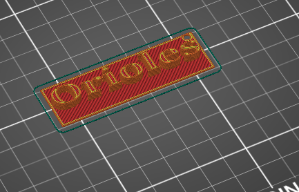 Orioles keychain