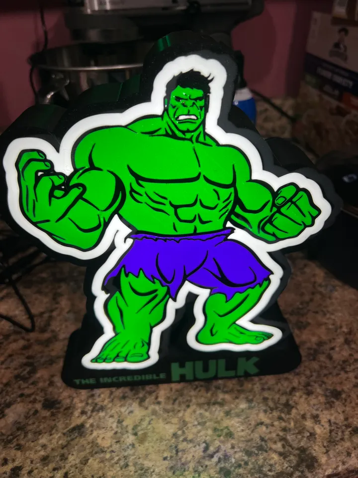 Incredible Hulk Light by Fwlogue | Download free STL model | Printables.com