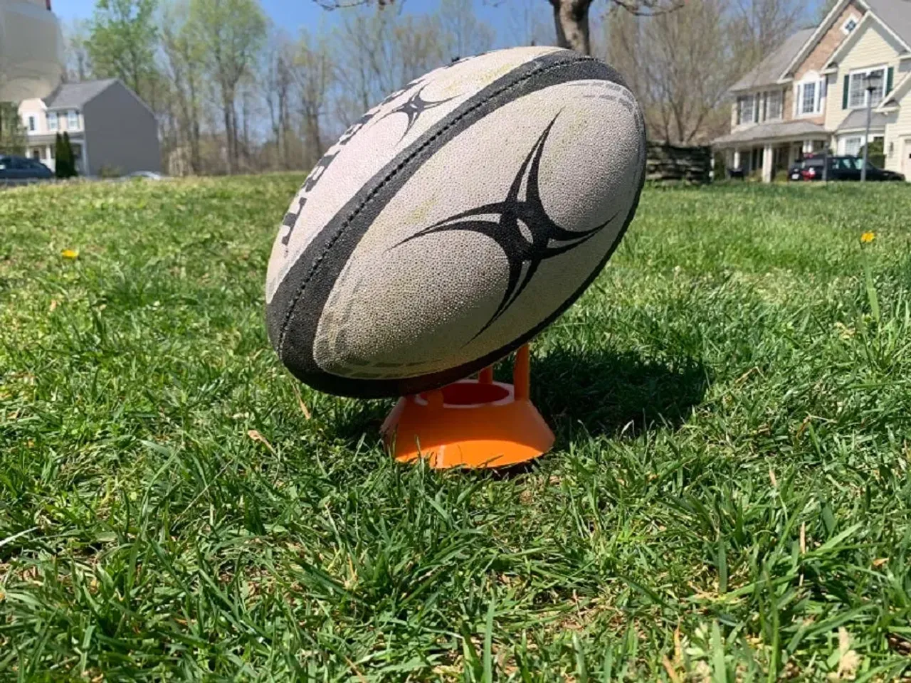 Rugby Kicking Tee by Mr_3D_Printer, Download free STL model